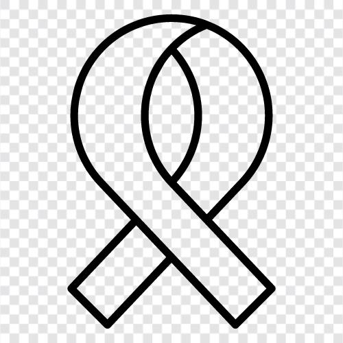ribbon, cancer, awareness, support icon svg