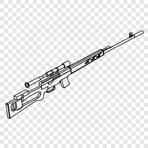 rifles, sniper, marksman, long range icon svg