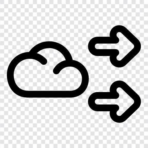 right cloud storage, right cloud icon svg