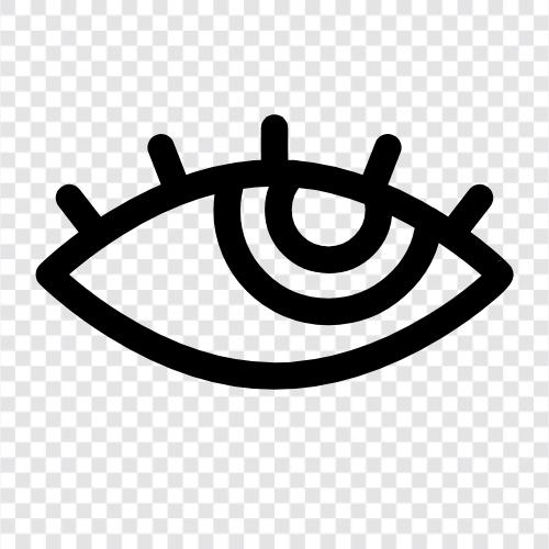 rechtes Auge, perfektes Sehen, Brille, richtiges Sehen symbol