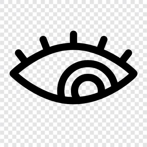 rechtes Auge, Brille, Sehvermögen, Brillenverschreibung symbol