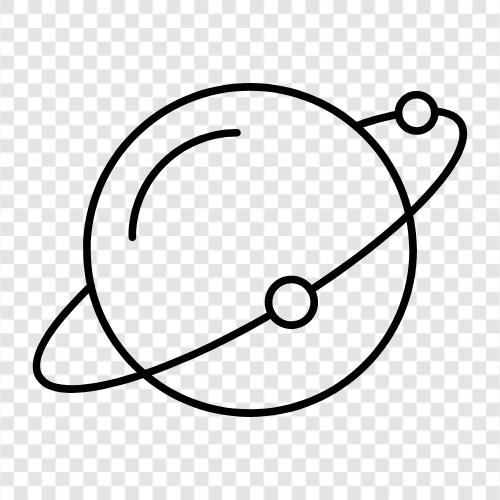 ring, planet, moon, atmosphere icon svg