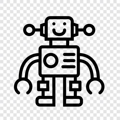 robot, electronic, toy, child icon svg