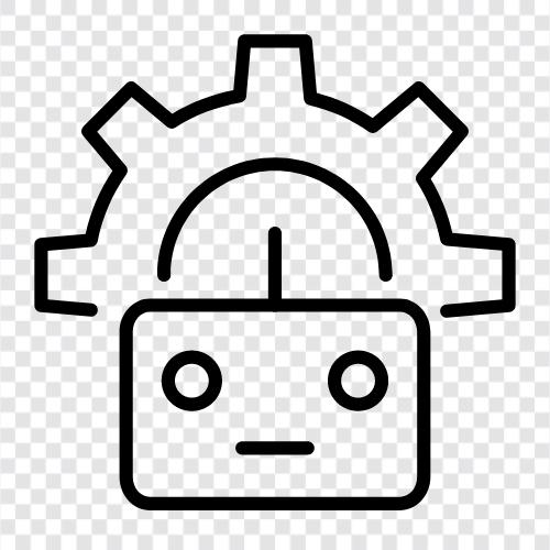 Robotik, Instandhaltung, Robotiktechniker, Wartungstechniker symbol
