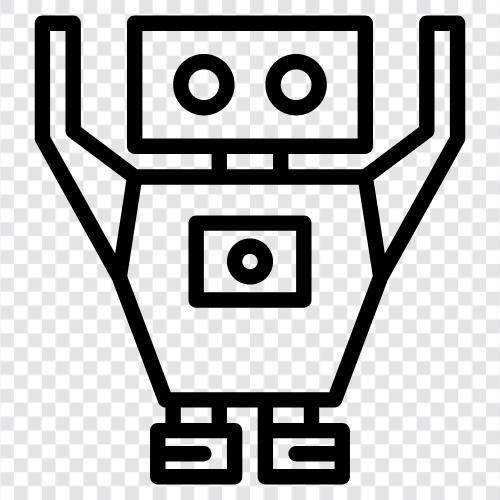 Robotik, Automatisierung, maschinelles Lernen, Künstliche Intelligenz symbol