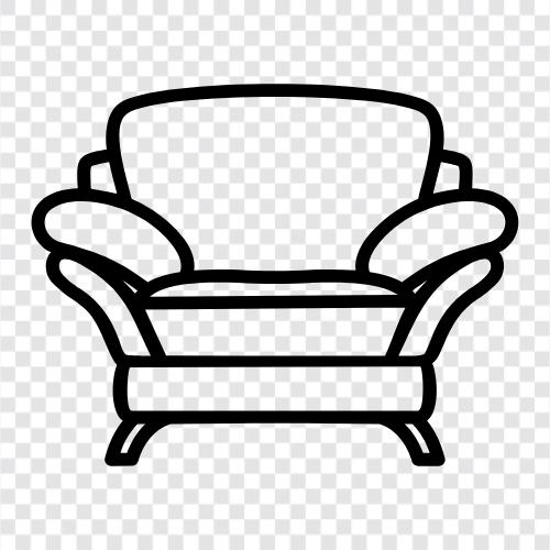 rocker, recliner, easy chair, armchair rocker icon svg