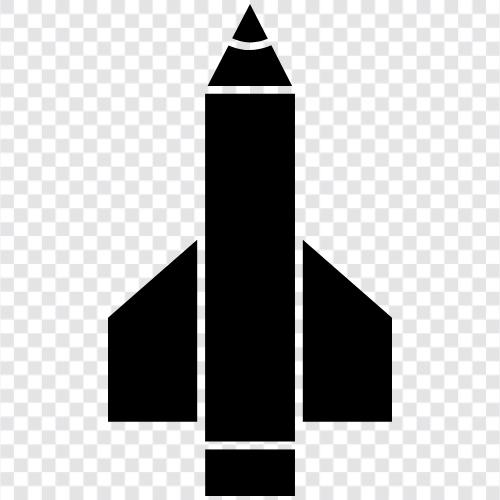 Raketen, Raketenabwehr, ballistische Raketen, Atomraketen symbol