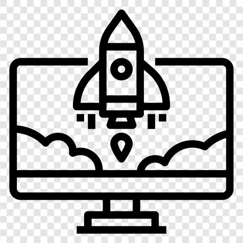 rockets, launch, space, astronomy icon svg