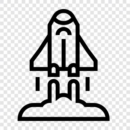 Raketen, Start, Weltraum, Astronomie symbol