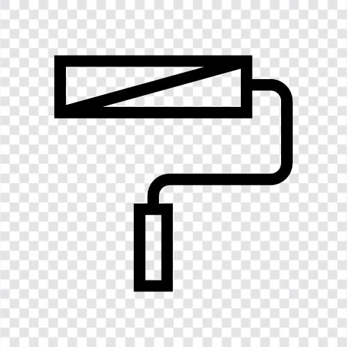 Roller, Malerei, Wand, Zimmer symbol