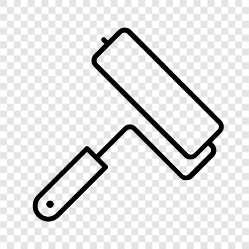 Roller Paint, Paint Roller Size, Paint Roller Width, Paint Roller Height icon svg