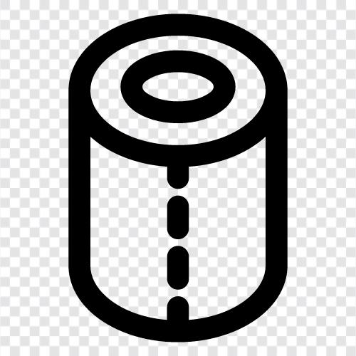 Rolls, Paper, Toilet, Toilets icon svg