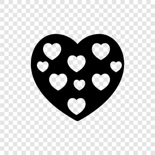 romance, happiness, hearts, emotions icon svg