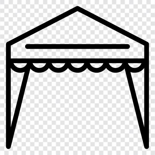 roof, sunshade, awning, canopy bed icon svg