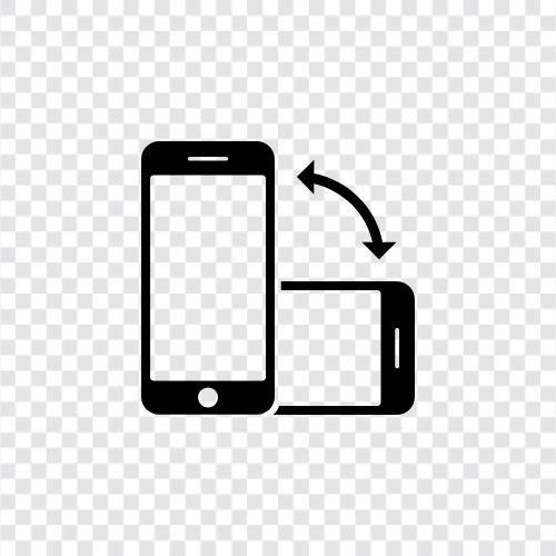 TelefonApp drehen, TelefonBildschirm drehen, TelefonKamera drehen, Telefon drehen symbol