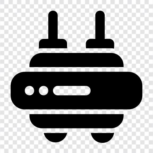 Router, Wireless Router, WLAN Router, Wireless Internet Router symbol