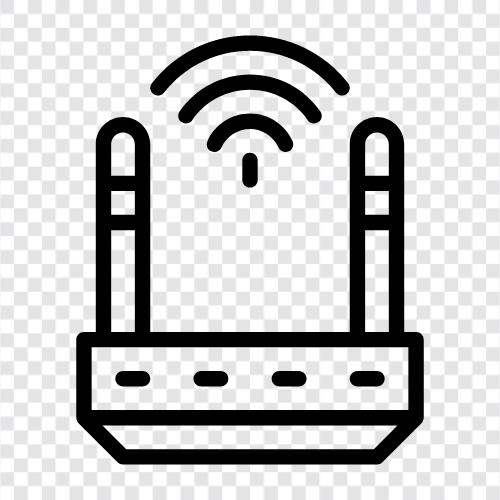 router, signal, access point, security icon svg