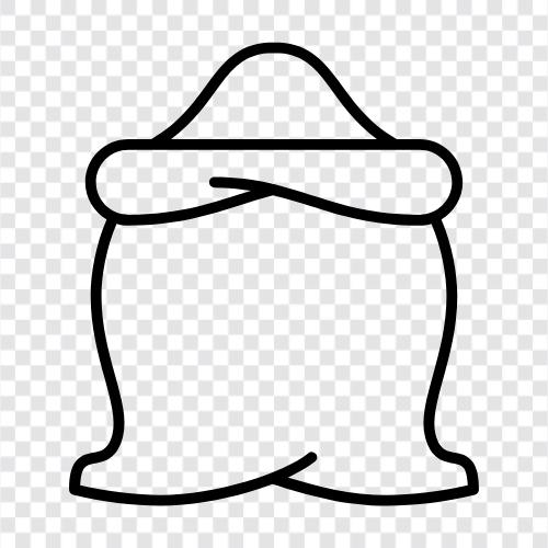 sack of potatoes, sack of rice, sack of flour, sack of sugar icon svg