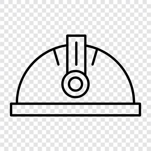 Sicherheit, Konstruktion, Stahl, Helm symbol