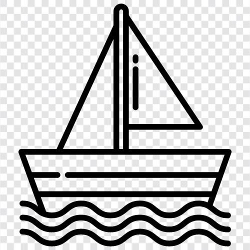 sailing, boat, cruising, ocean icon svg