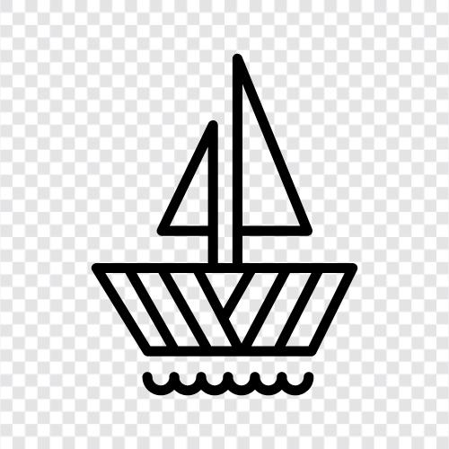 Segeln, Segelboot, Kreuzfahrt symbol