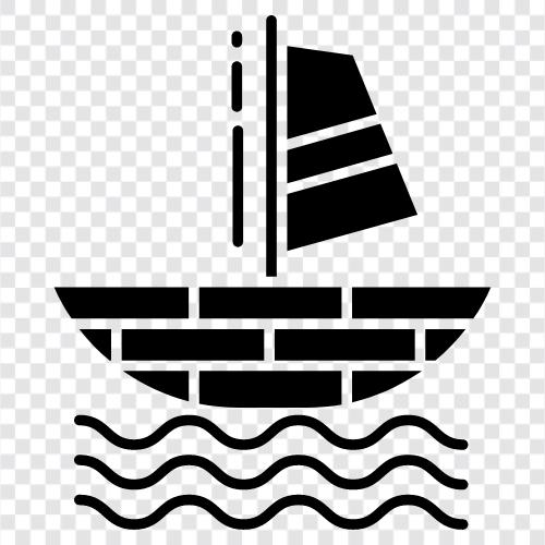 Segeln, Kreuzfahrten, Bootfahren, Segelboot symbol