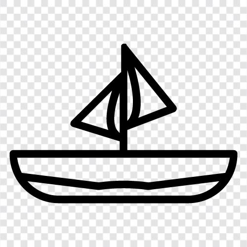 sailing, cruising, fishing, water icon svg