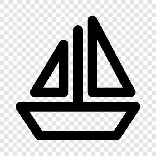 sailing, cruising, boat, sailingboat icon svg