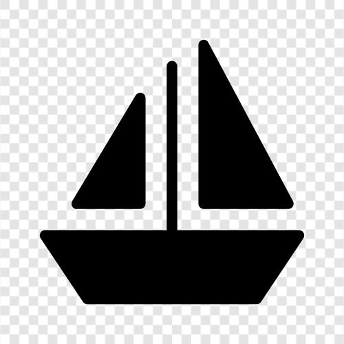 yelken, yacht, cruising, tekne ikon svg