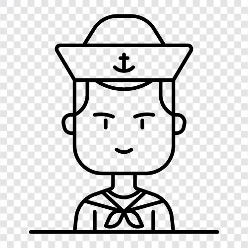 sailor, maritime, seafarer, mariner icon svg