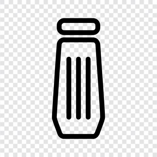 Salzlagerung, Salzstreuer, Salzspender, Salzflasche symbol