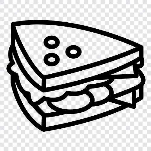 sandwiches, lunch, food, appetizer icon svg