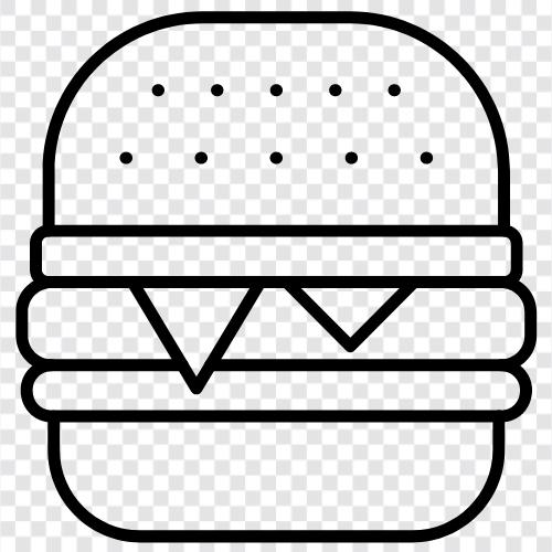 sandwiches, hamburgers, beef, chicken icon svg