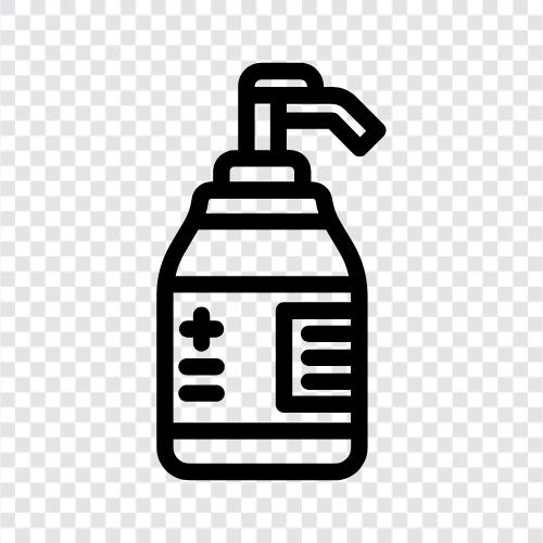 sanitize, germicidal, alcoholfree, lavender icon svg