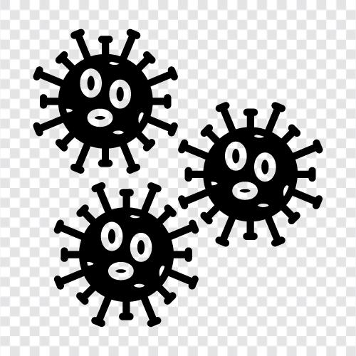 SARS, MERS, Pandemie, Virus symbol