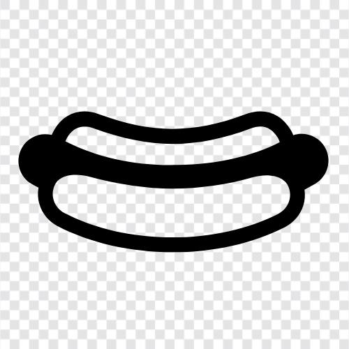 sausage, frankfurter, wiener, bockwurst icon svg