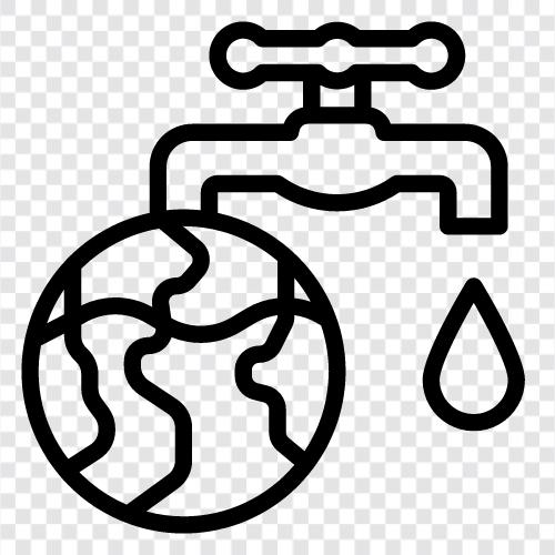 Wasser sparen, Filter sparen symbol