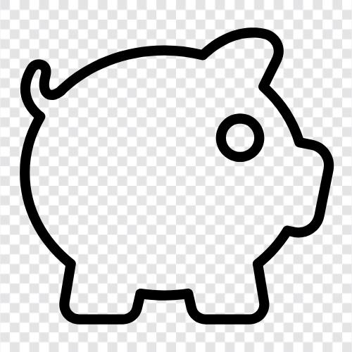 Savings, Money, Credit, Bank icon svg