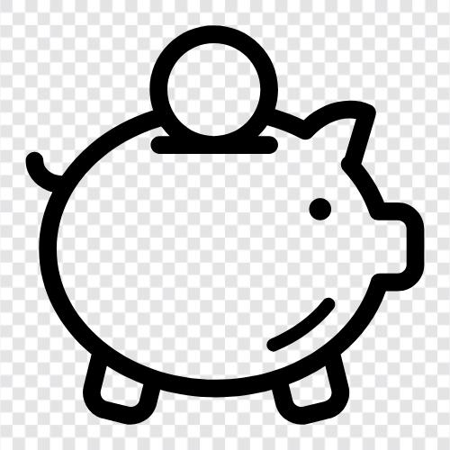 Savings, Money, Cheque Book, Banknote icon svg