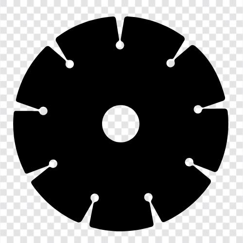 saw blades, saws, miter saws, band saws icon svg