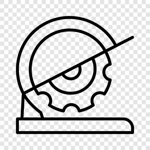 Saw Blades, Sawhorse, Sawmill, Drop Saw icon svg