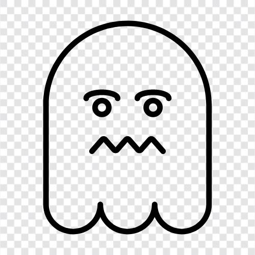scary, haunted, ghosts, hauntings icon svg