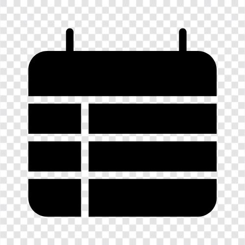 Terminplanung, Aufgabenliste, Tagebuch, Termine symbol