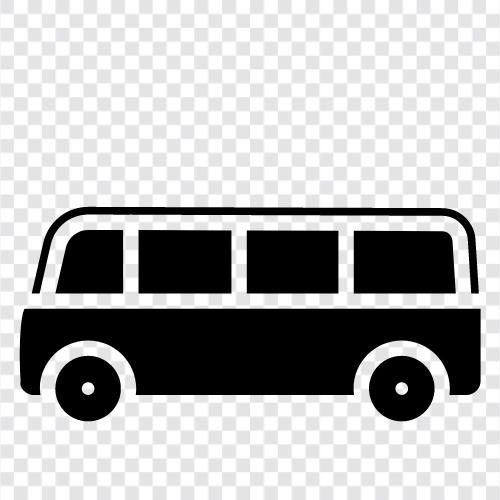 school bus, shuttle bus, van, bus icon svg