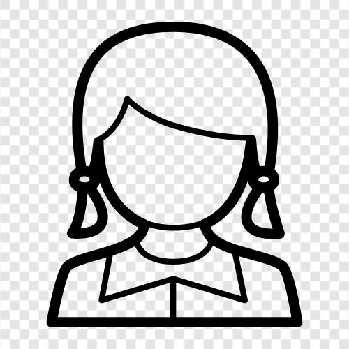 school, student, pupil, schoolgirl icon svg