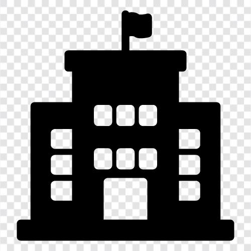 school, school buildings, school construction, school district icon svg