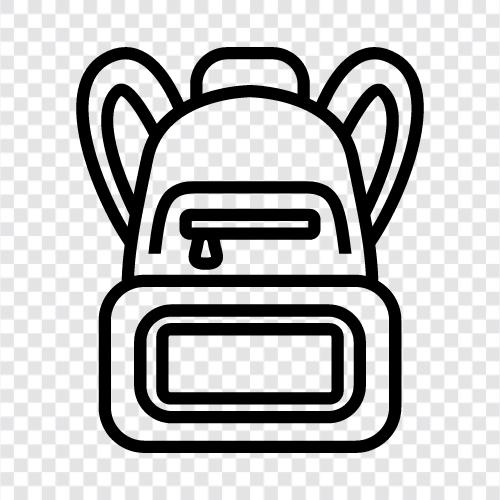 school, backpack, school supplies, back to school Значок svg