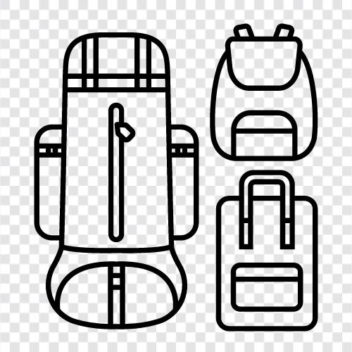 school, back to school, daypack, hiking icon svg