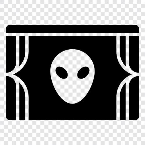 Science Fiction, Weltraum, Alien, Weltraumoper symbol