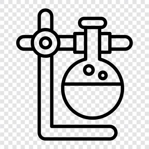 Wissenschaftliches Laborexperiment, Chemielaborexperiment, Biologielaborexperiment, Physiklaborexperiment symbol